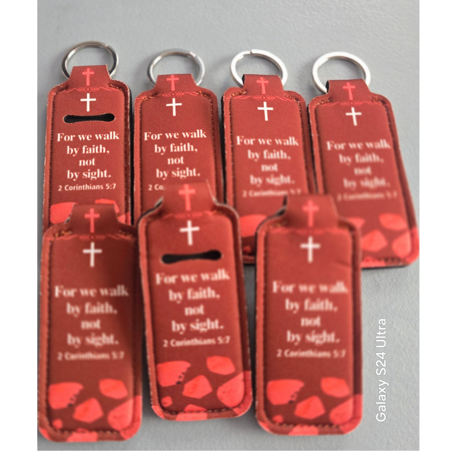 Scripture Chapstick Keychain Holder