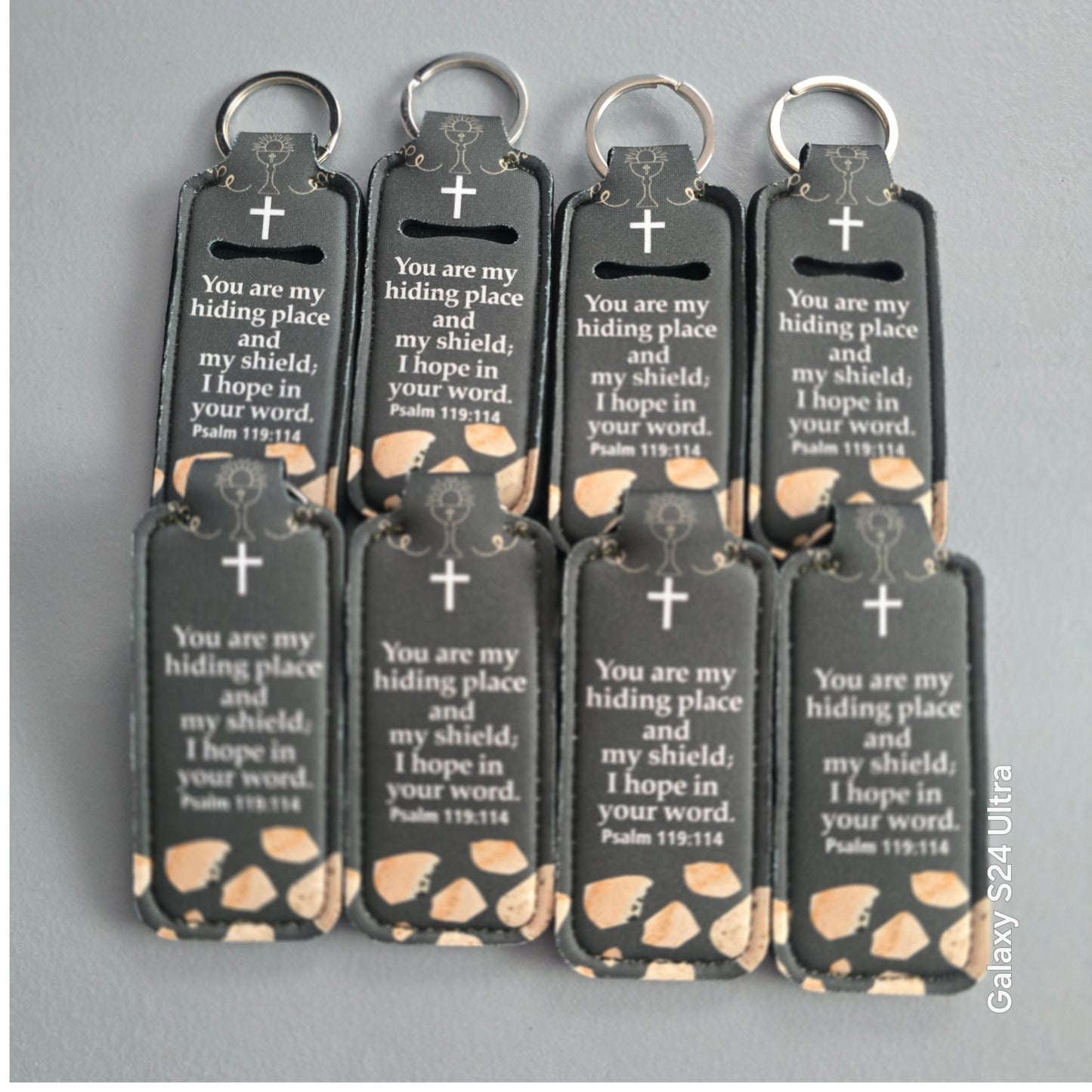 Scripture Chapstick Keychain Holder