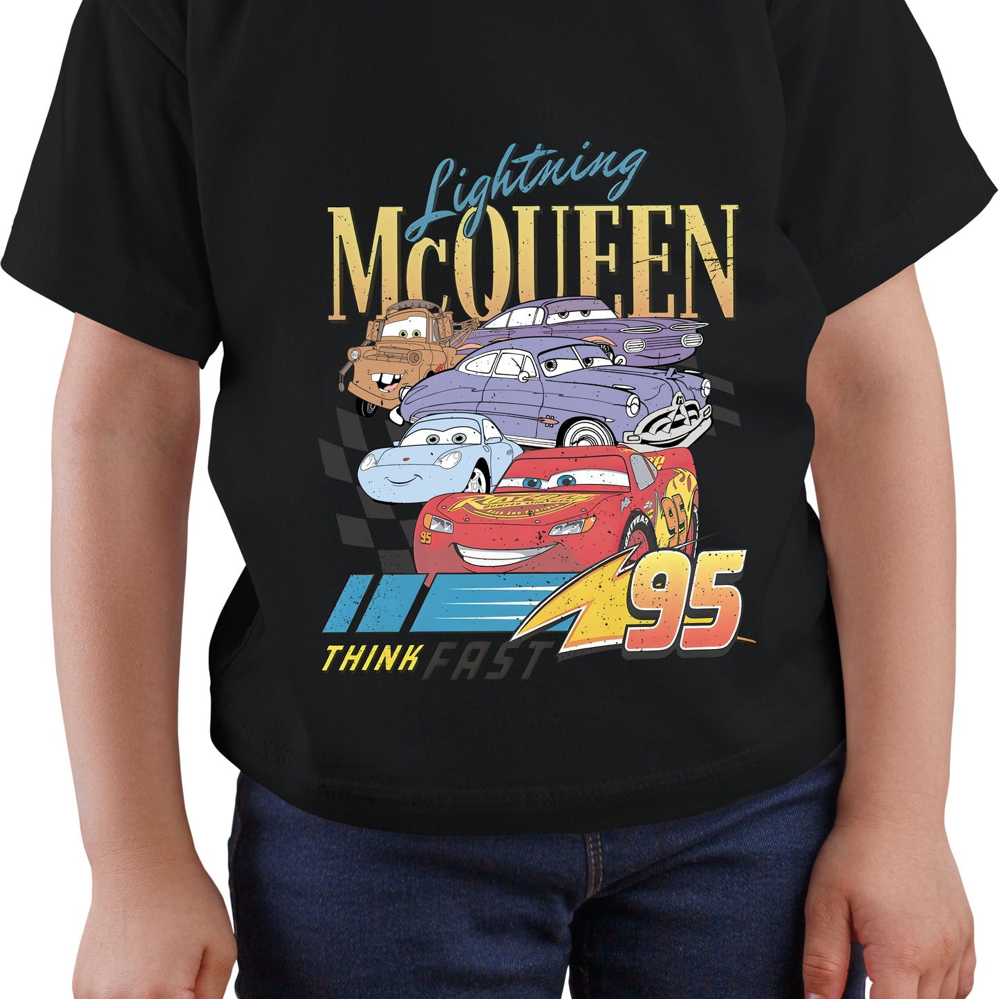 Lightening McQueen Think Fast  DTF Transfer ONLY