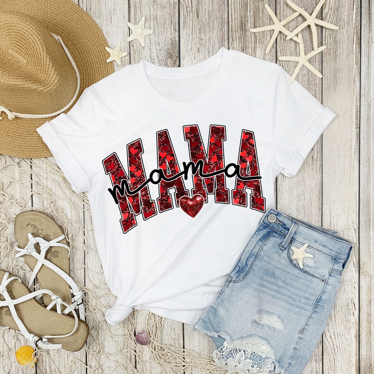#216 Mama-Valentines-Glitter-Heart