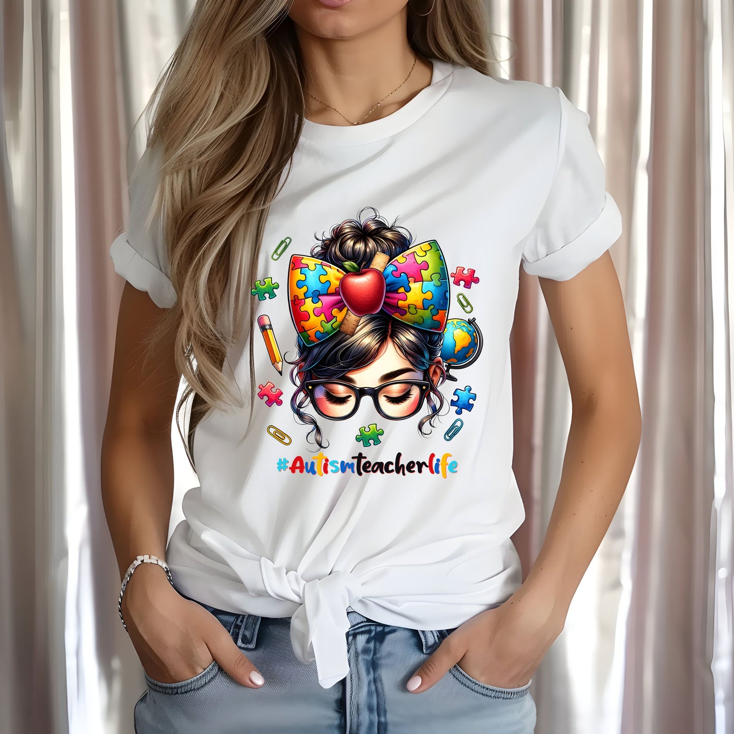 Autism Teacher  DTF Transfer ONLY