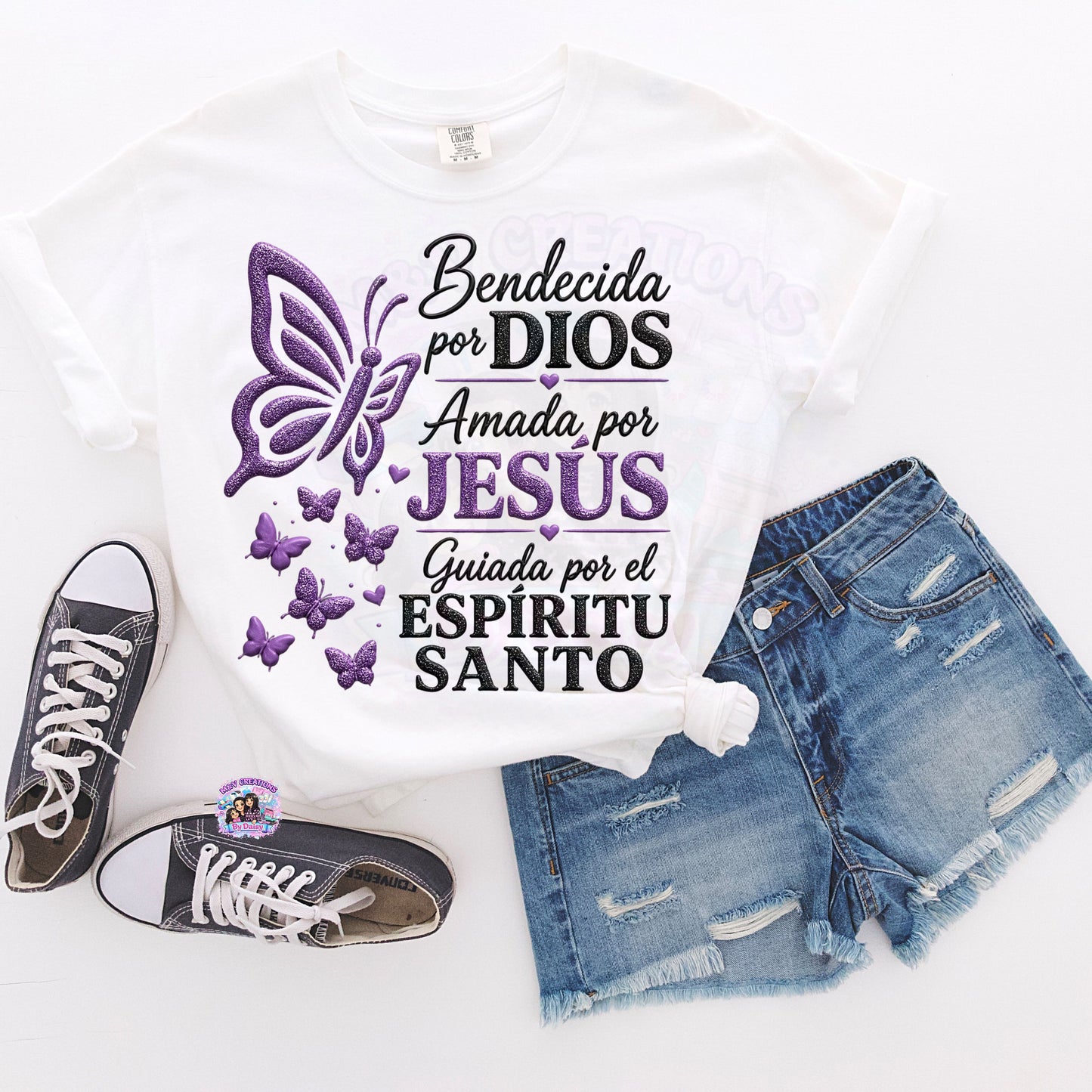 Bendecida por Dios  DTF Transfer ONLY
