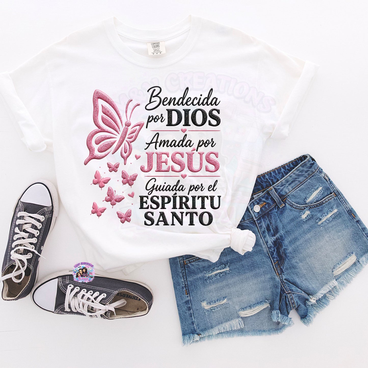 Bendecida por Dios  DTF Transfer ONLY