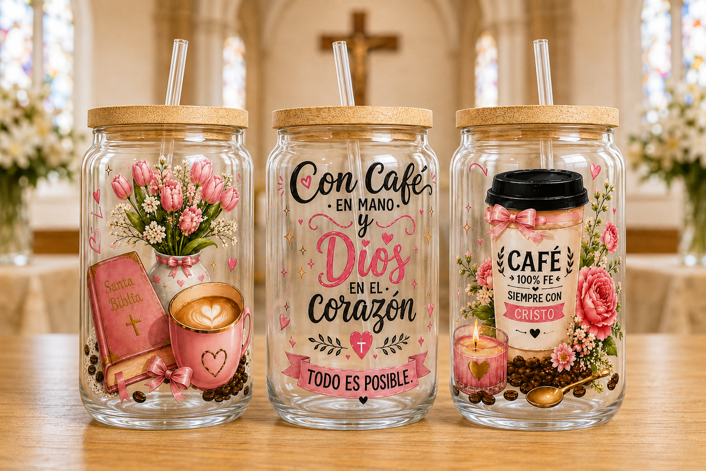 CAFE EN MANO Y DIOS EN EL CORAZON UVDTF