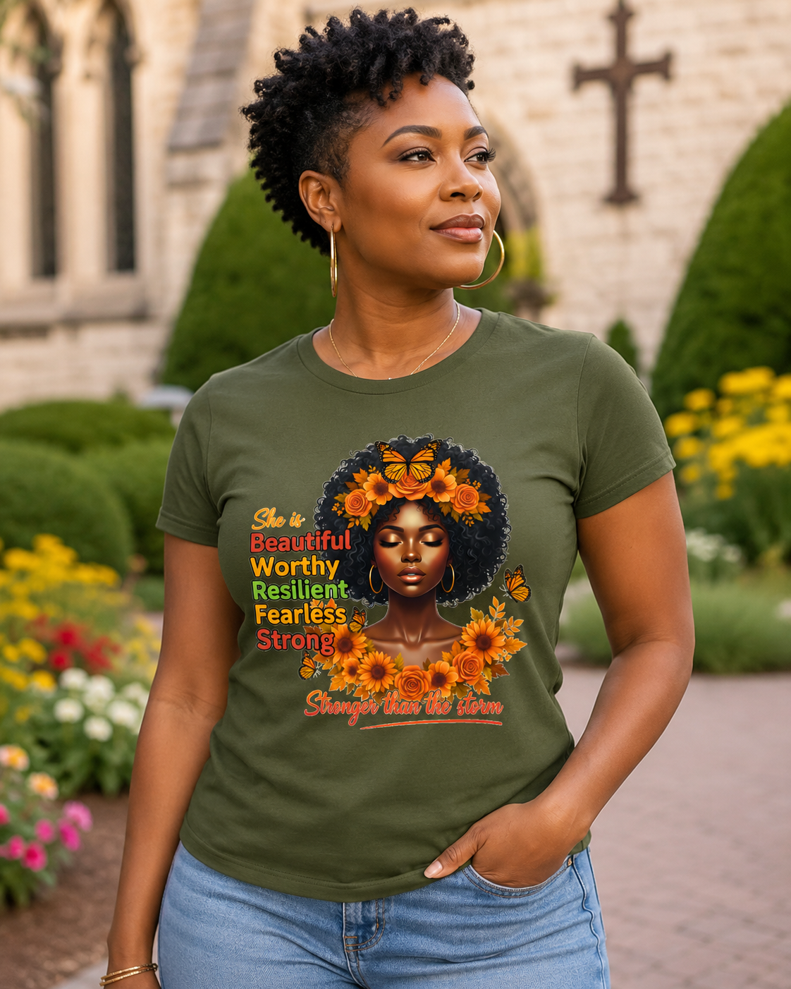 She is Beautiful Worthy Resilient Fearless Strong