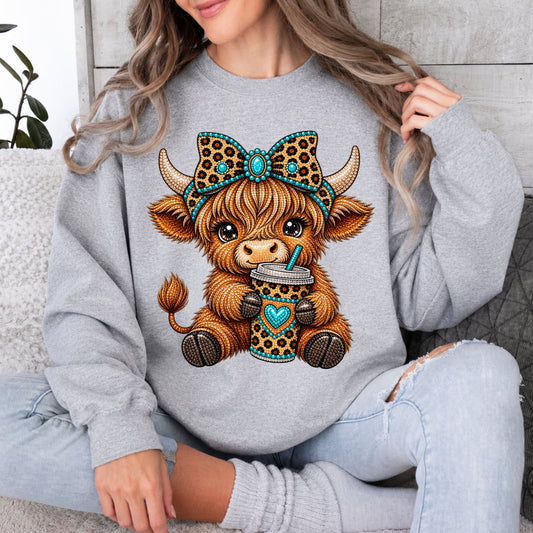 Cute Rhinestone Cow