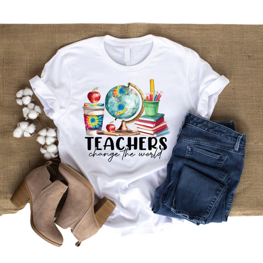 DTF 17 TEACHERS CHANGE THE WORLD (DTF TRANSFER ONLY)