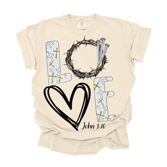 DTF 4 LOVE JOHN 3:16 (DTF TRANSFER ONLY)