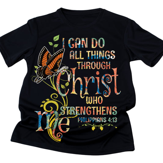 I CAN DO ALL THINGS THROUGH CHRIST BUTTERFLY