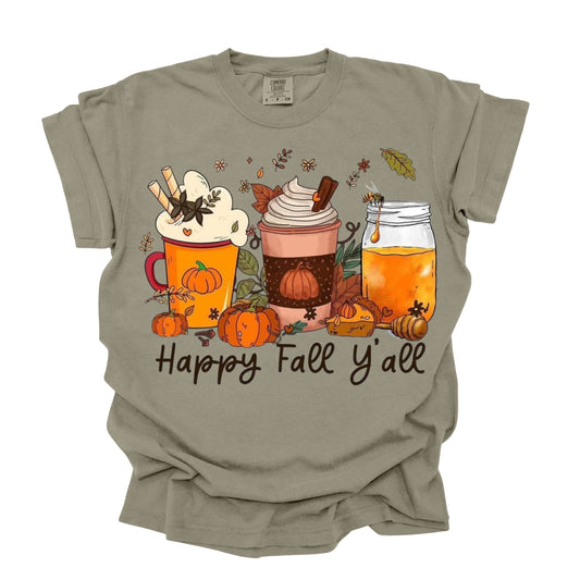 DTF 6 HAPPY FALL YALL(DTF TRANSFER ONLY)