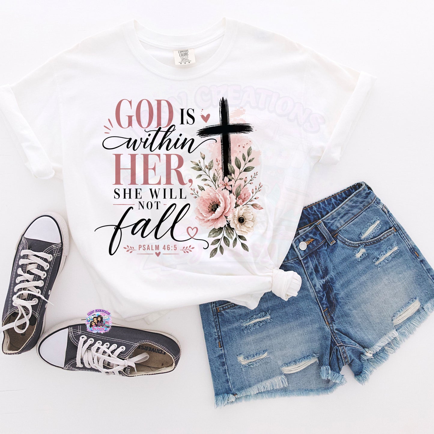 GOD is within her she will not fall     DTF Transfer ONLY