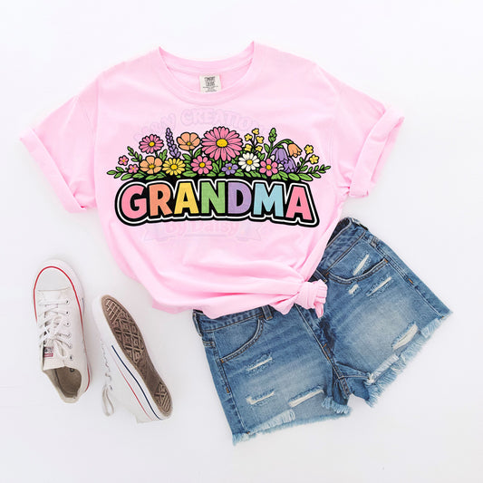 Grandma Retro Flower Mother's Day DTF Transfer