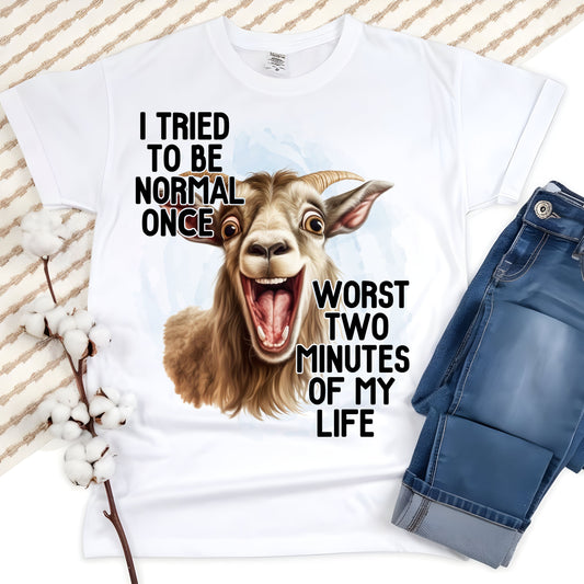 I tried to be normal once      DTF Transfer
