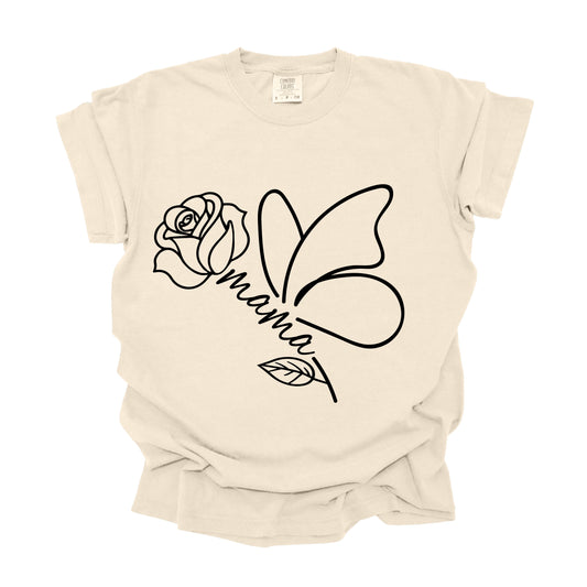 Mama-Butterfly-Rose- (DTF Transfer )