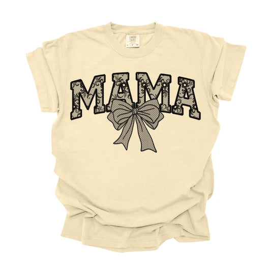 Lace Mama Black or white (DTF Transfer )