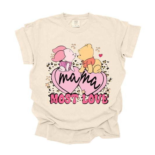 Mama Most Love Pooh (DTF Transfer )