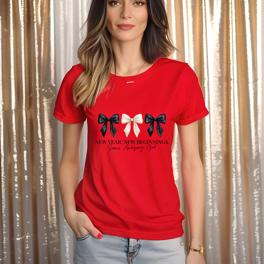New Year. New Beginnings. Same Amazing God T-shirt