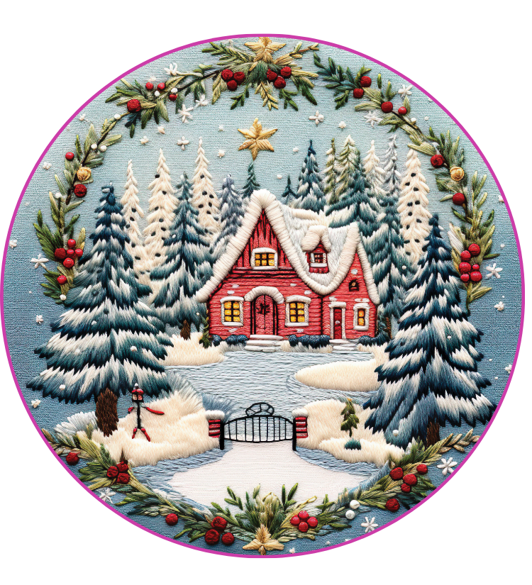Ornament Decal #2 Christmas Forest