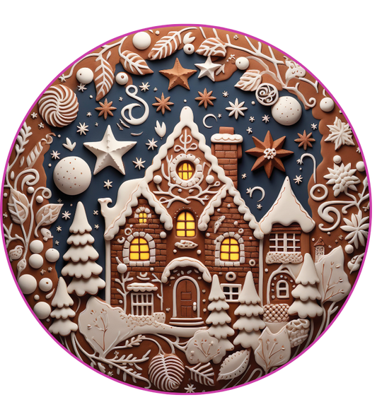 Ornament Decal #3 Gingerbread House