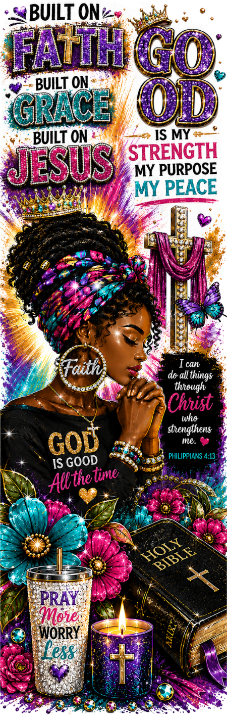 BUILT ON FAITH BUILT ON GRACE BUILT ON JESUS UV PEN WRAP