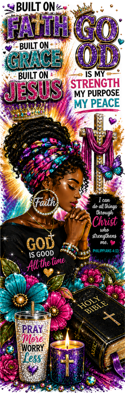 BUILT ON FAITH BUILT ON GRACE BUILT ON JESUS UV PEN WRAP