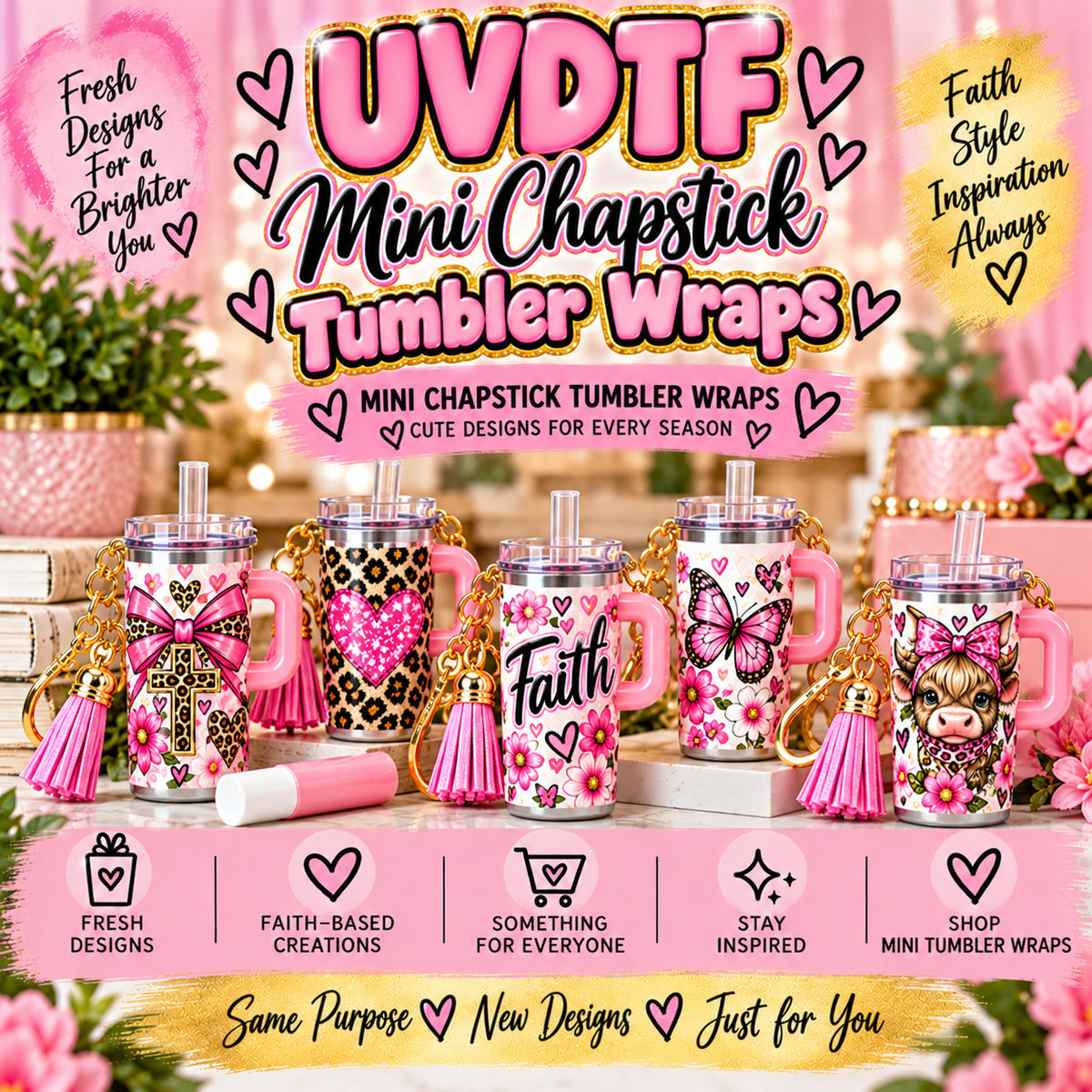 UV DTF MINI TUMBLER WRAPS
