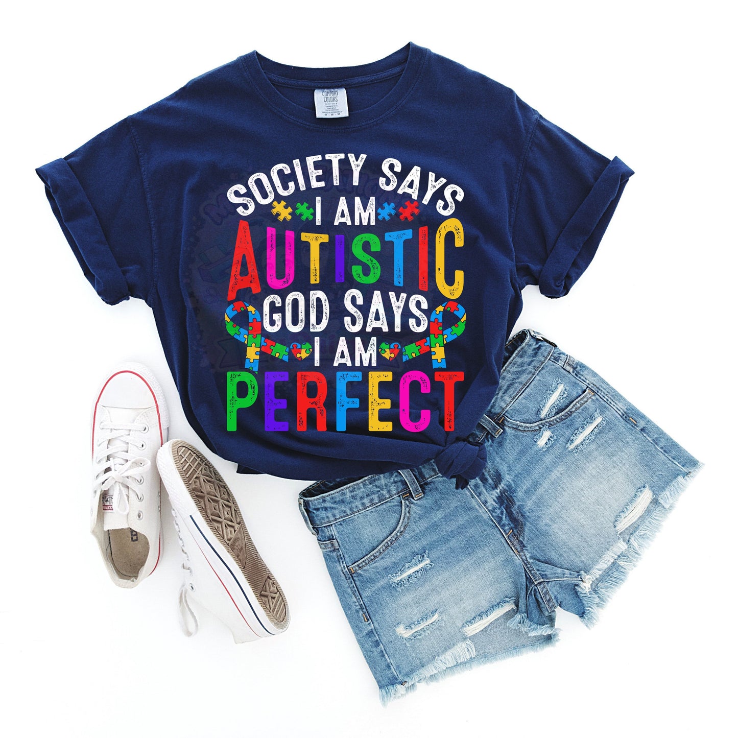 Society-Says-I-Am-Autistic DTF Transfer