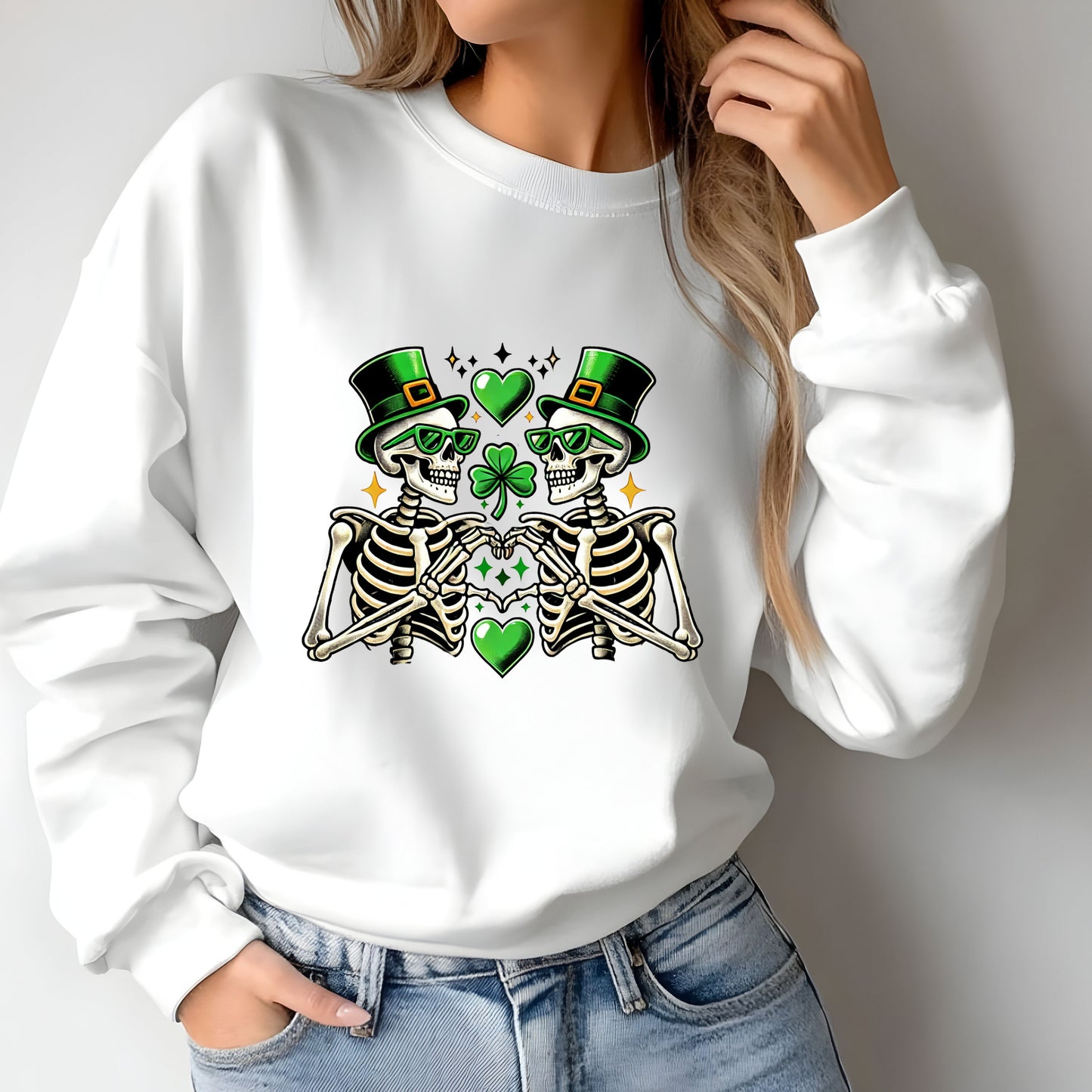 St. Patrick s Day skeleton   DTF Transfer