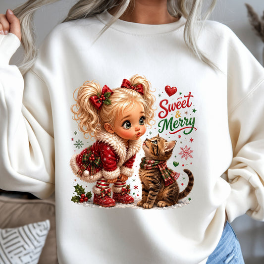 Sweet and Merry  Christmas Girl shirt