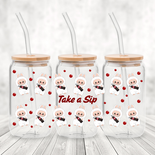UV #4 LABUBU TAKE A SIP COKE BOTTLE