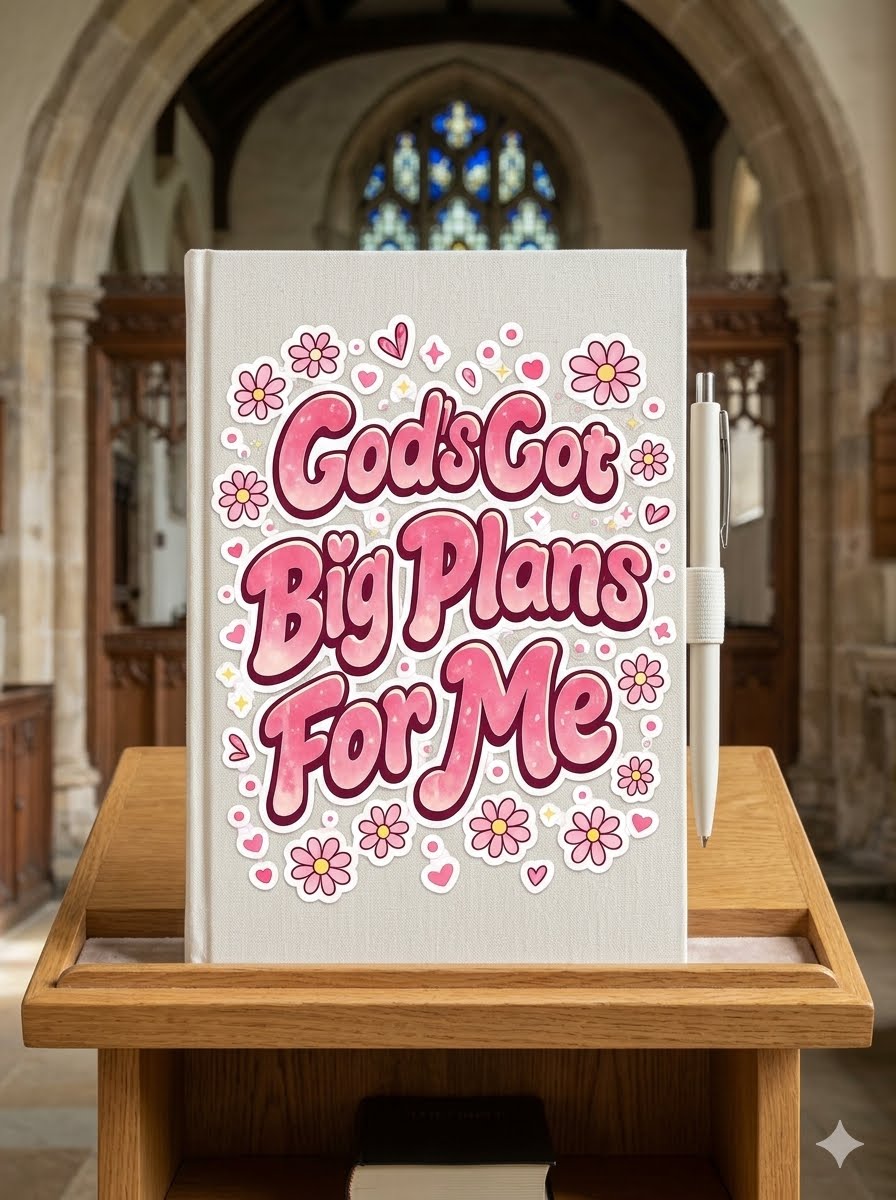 GOD'S GOT BIG PLANS FOR ME    Journal Decal