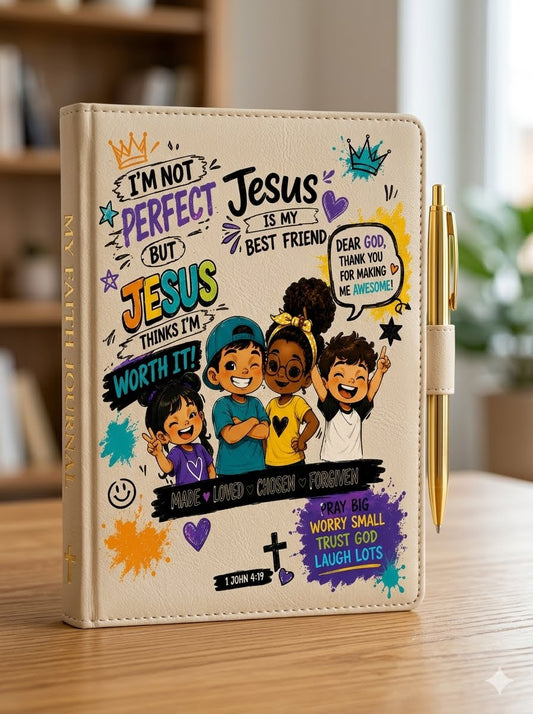 IM NOT PERFECT BUT JESUS THINKS IM WORTH IT   Journal Decal