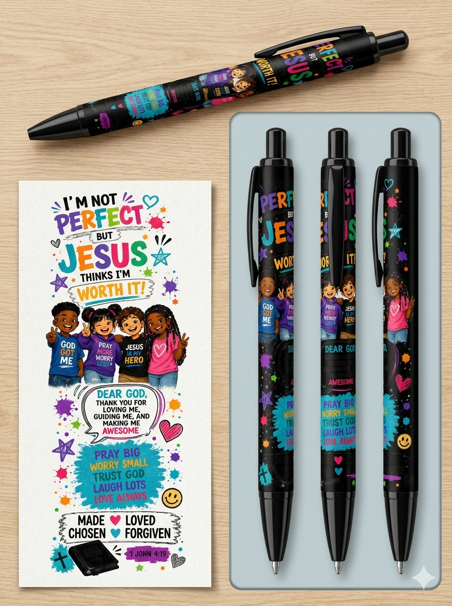 IM NOT PERFECT BUT JESUS THINKS IM WORTH IT UV PEN WRAP