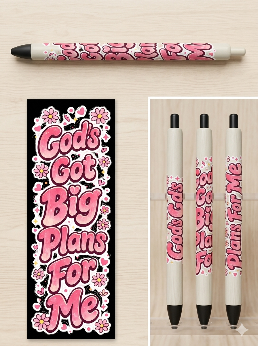GOD GOT BIG PLANS FOR ME UV PEN WRAP