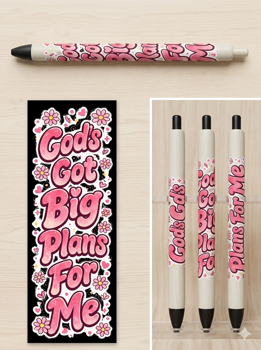 GOD GOT BIG PLANS FOR ME UV PEN WRAP