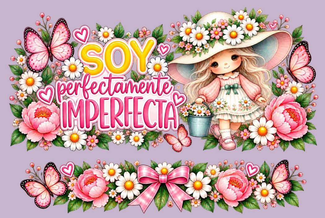 Soy Perfectamente Inperfecta     Mini Tumbler UV DTF Wrap for Chapstick Holder