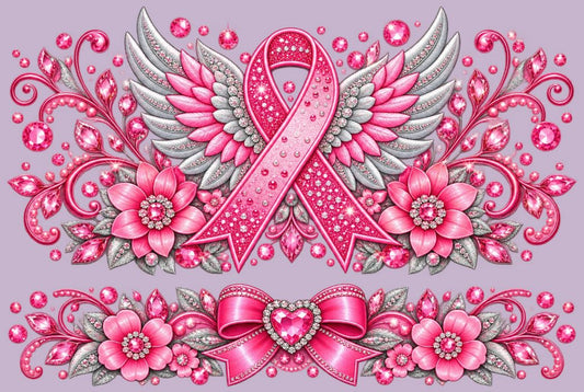 Wings of Hope      Mini Tumbler UV DTF Wrap for Chapstick Holder