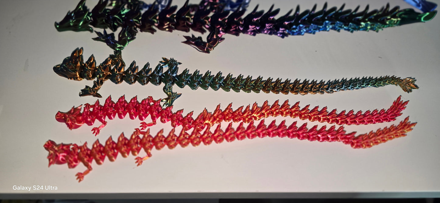 Articulated 3D Printed Water Dragons